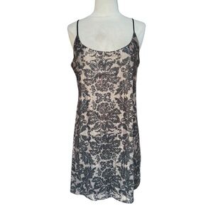 1990s/Y2K Eyeshadow Adjustable Spaghetti Strap Small Sequins‎ Mini Slip Dress